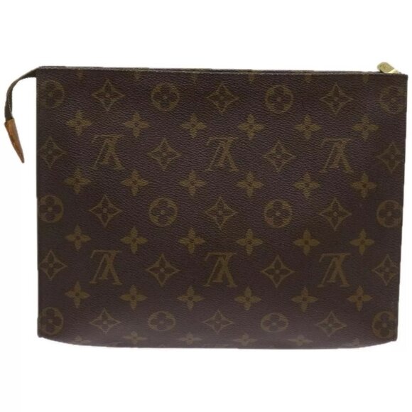 LOUIS VUITTON Monogram Poche Toilette 26 Pouch M47542 LV Auth - Picture 1 of 16